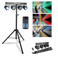 LIGHT4ME PARTY BAR 1 MULTIEFEKT ŚWIETLNY PAR FLOWER ZESTAW OŚWIETLENIOWY OŚWIETLENIE DYSKOTEKOWE