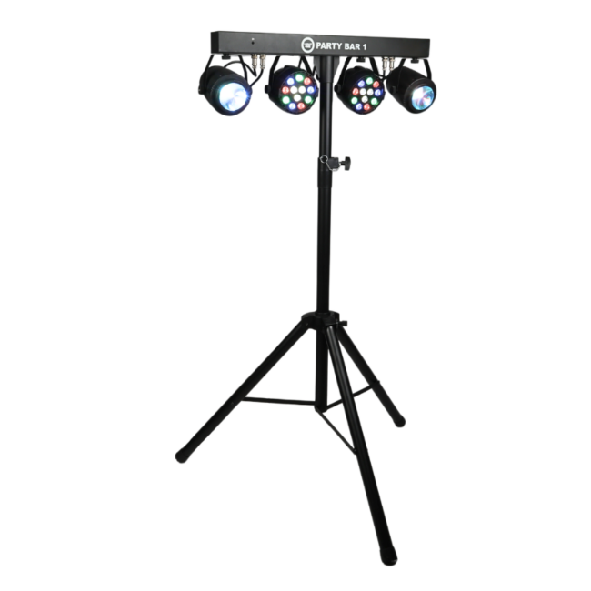 LIGHT4ME PARTY BAR 1 MULTIEFEKT ŚWIETLNY PAR FLOWER ZESTAW OŚWIETLENIOWY OŚWIETLENIE DYSKOTEKOWE