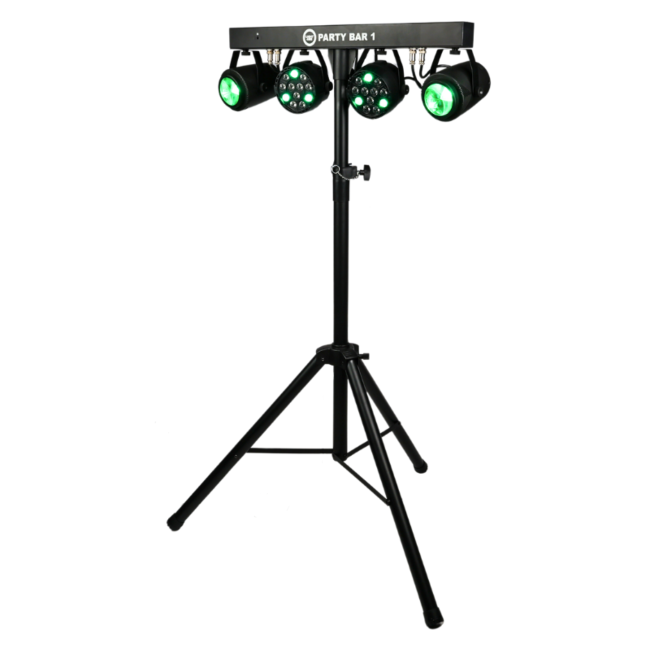 LIGHT4ME PARTY BAR 1 MULTIEFEKT ŚWIETLNY PAR FLOWER ZESTAW OŚWIETLENIOWY OŚWIETLENIE DYSKOTEKOWE