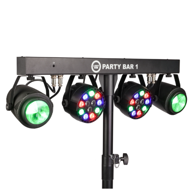 LIGHT4ME PARTY BAR 1 MULTIEFEKT ŚWIETLNY PAR FLOWER ZESTAW OŚWIETLENIOWY OŚWIETLENIE DYSKOTEKOWE