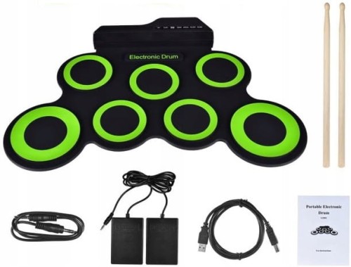 SUPRIMO NN ROLL UP DRUM PAD PERKUSJA ELEKTRONICZA SKŁADANA PEDAŁY PAŁECZKI ZESTAW sklep muzyczny demo piła.jpg