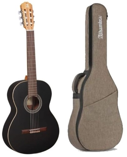 ALHAMBRA 1C BLACK SATIN Z POKROWCEM CZARNA GITARA KLASYCZNA