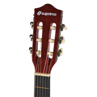 SUPRIMO CGS3 SB GITARA KLASYCZNA 4/4 SUNBURST DO NAUKI DLA POCZĄTKUJĄCYCH TUNER KOSTKI PASEK STRUNY POKROWIEC AKORDY ZESTAW