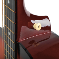 SUPRIMO CGS3 SB GITARA KLASYCZNA 4/4 SUNBURST DO NAUKI DLA POCZĄTKUJĄCYCH TUNER KOSTKI PASEK STRUNY POKROWIEC AKORDY ZESTAW