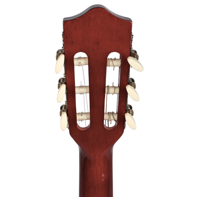 SUPRIMO CGS3 SB GITARA KLASYCZNA 4/4 SUNBURST DO NAUKI DLA POCZĄTKUJĄCYCH TUNER KOSTKI PASEK STRUNY POKROWIEC AKORDY ZESTAW