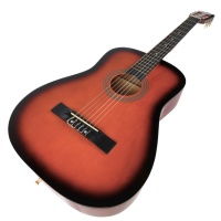 SUPRIMO CGS3 SB GITARA KLASYCZNA 4/4 SUNBURST DO NAUKI DLA POCZĄTKUJĄCYCH TUNER KOSTKI PASEK STRUNY POKROWIEC AKORDY ZESTAW