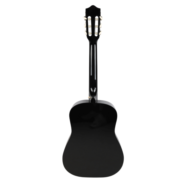 SUPRIMO CGS3 BK GITARA KLASYCZNA 4/4 CZARNA DO NAUKI DLA POCZĄTKUJĄCYCH TUNER KOSTKI PASEK STRUNY POKROWIEC AKORDY ZESTAW