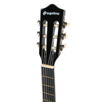 SUPRIMO CGS3 BK GITARA KLASYCZNA 4/4 CZARNA DO NAUKI DLA POCZĄTKUJĄCYCH TUNER KOSTKI PASEK STRUNY POKROWIEC AKORDY ZESTAW