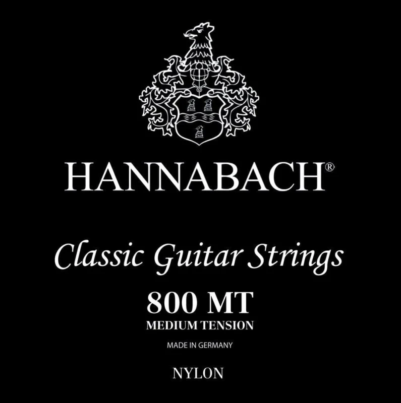 HANNABACH 800MT STRUNY NYLONOWE DO GITARY KLASYCZNEJ MEDIUM TENSION