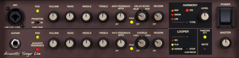 BOSS ACOUSTIC SINGER LIVE COMBO AKUSTYCZNE WZMACNIACZ DO GITARY AKUSTYCZNEJ