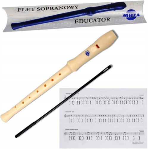 MUZA EDUCATOR FLET PROSTY SOPRANOWY SZKOLNY C RENESANSOWY DO NAUKI GRY SKLEP MUZYCZNY DEMO PIŁA.jpg