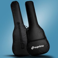 SUPRIMO JRC SET BK GITARA KLASYCZNA 1/4 CZARNA PASEK ZAPASOWE STRUNY POKROWIEC TUNER AKORDY ZESTAW