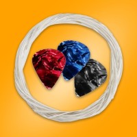 SUPRIMO JRC SET BB GITARA KLASYCZNA 1/4 BLUEBURST PASEK ZAPASOWE STRUNY POKROWIEC TUNER AKORDY ZESTAW