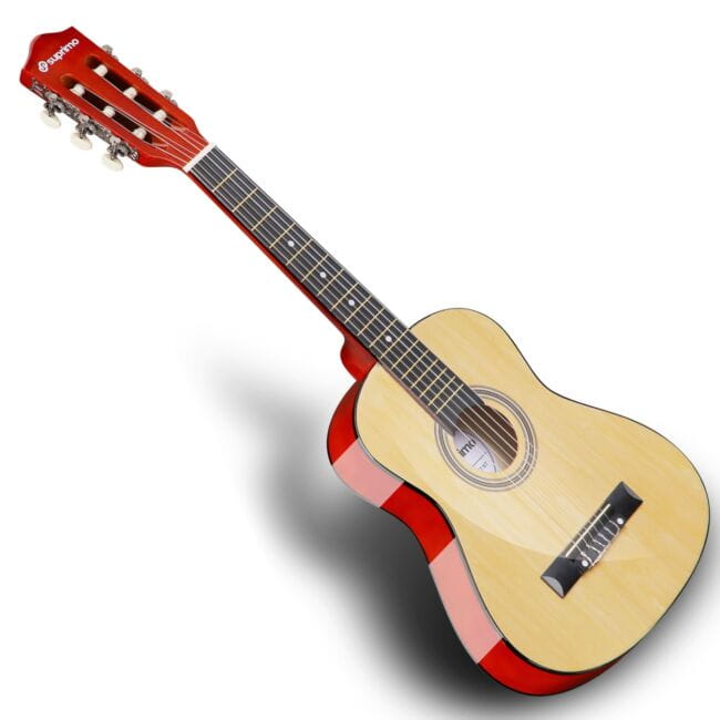 SUPRIMO JRC SET NT GITARA KLASYCZNA 1/4 NATURALNA PASEK ZAPASOWE STRUNY POKROWIEC TUNER AKORDY ZESTAW