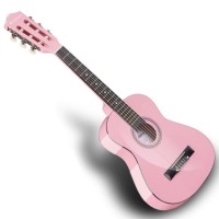 SUPRIMO JRC SET PK GITARA KLASYCZNA 1/4 RÓŻOWA PASEK ZAPASOWE STRUNY POKROWIEC TUNER AKORDY ZESTAW