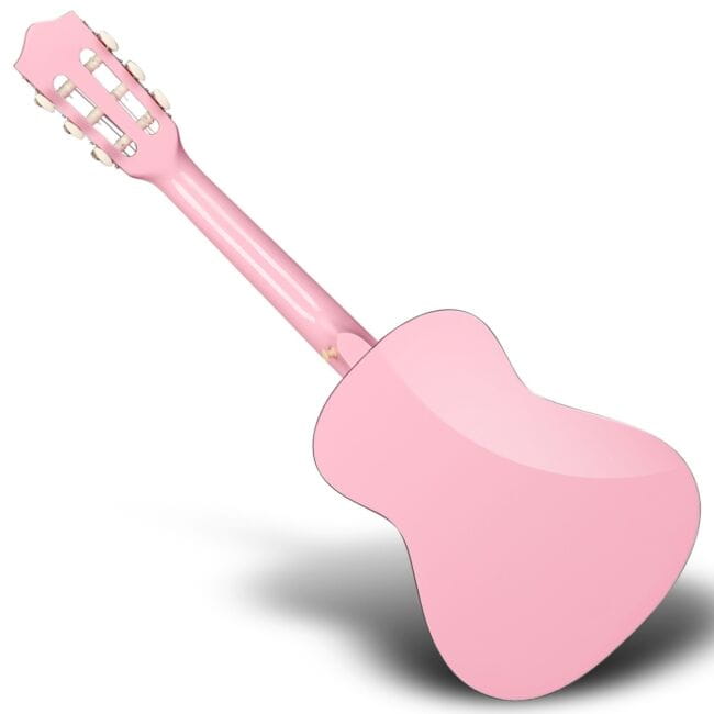 SUPRIMO JRC SET PK GITARA KLASYCZNA 1/4 RÓŻOWA PASEK ZAPASOWE STRUNY POKROWIEC TUNER AKORDY ZESTAW