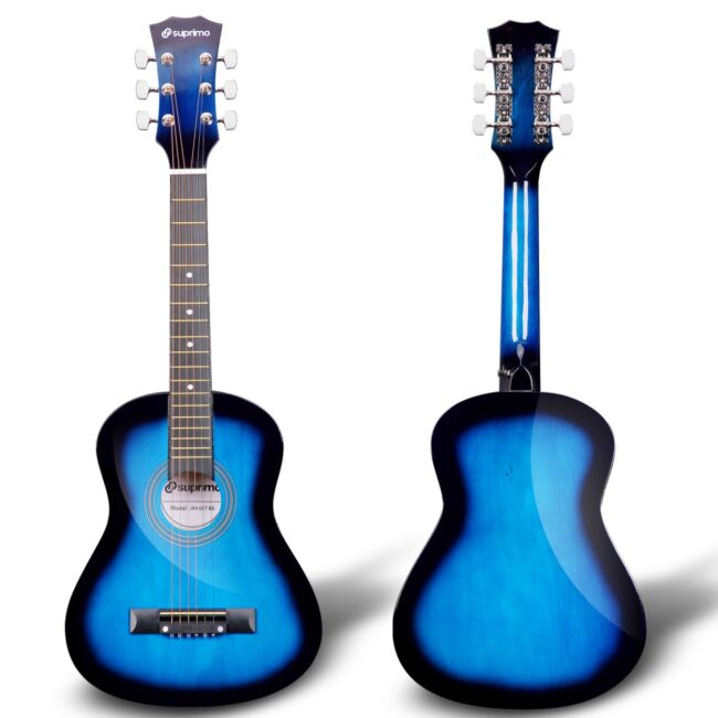 SUPRIMO JRA SET BB GITARA AKUSTYCZNA 1/4 BLUEBURST PASEK ZAPASOWE STRUNY POKROWIEC TUNER AKORDY ZESTAW