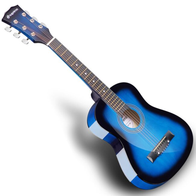SUPRIMO JRA SET BB GITARA AKUSTYCZNA 1/4 BLUEBURST PASEK ZAPASOWE STRUNY POKROWIEC TUNER AKORDY ZESTAW