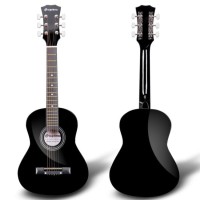 SUPRIMO JRA SET BK GITARA AKUSTYCZNA 1/4 CZARNA PASEK ZAPASOWE STRUNY POKROWIEC TUNER AKORDY ZESTAW
