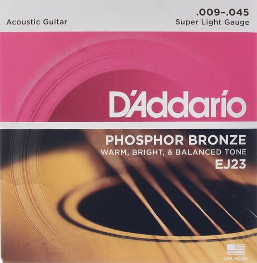 DADDARIO EJ23 STRUNY DO GITARY AKUSTYCZNEJ 9-45 PHOSPHOR BRONZE