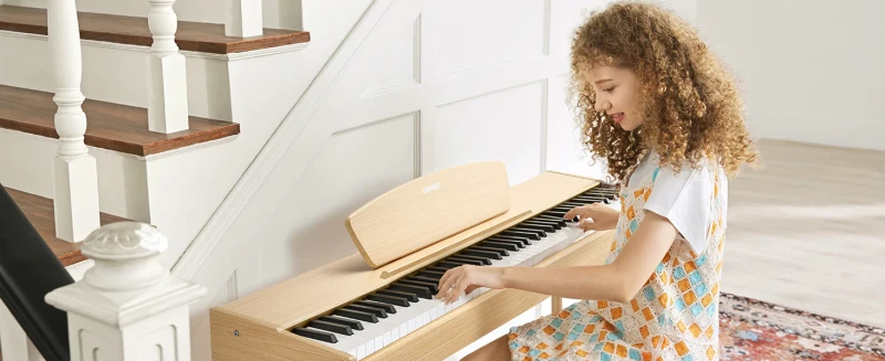 DONNER DDP-80 NATURAL WOOD PIANINO CYFROWE WAŻONA KLAWIATURA 88 KLAWISZY