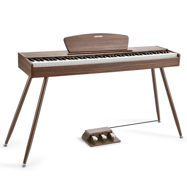 DONNER DDP-80 WALNUT WOOD PIANINO CYFROWE WAŻONA KLAWIATURA 88 KLAWISZY