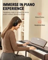 DONNER DDP-80 WALNUT WOOD PIANINO CYFROWE WAŻONA KLAWIATURA 88 KLAWISZY