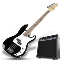 V-TONE PBB46 BK SET ZESTAW GITAROWY GITARA BASOWA CZARNA SET