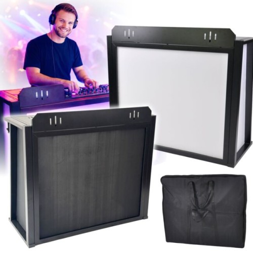 DNA DJD STOŁ MOBILNE STANOWISKO DJ SKŁADANE STAL UCHWYTY MASKOWNICE TORBA ZESTAW