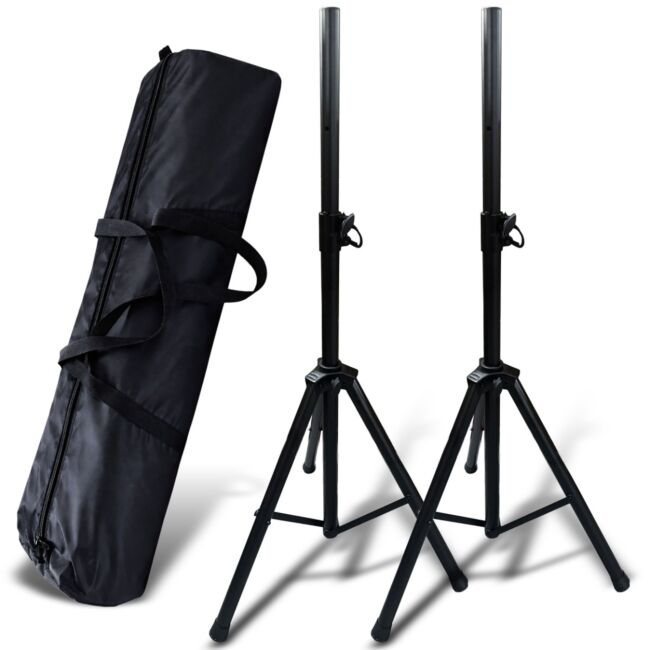 SUPRIMO SOLID 1 SET STOJAKI STATYWY KOLUMNOWE STALOWE TRIPOD GŁOŚNIKOWY TORBA ZESTAW