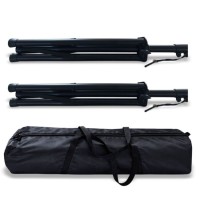 SUPRIMO SOLID 1 SET STOJAKI STATYWY KOLUMNOWE STALOWE TRIPOD GŁOŚNIKOWY TORBA ZESTAW