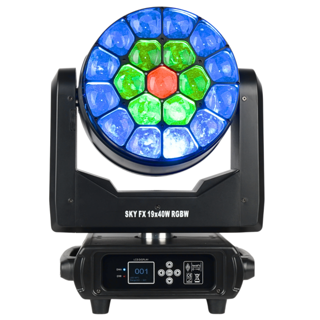 LIGHT4ME SKY FX 19x40W RGBW GŁOWICA RUCHOMA WASH