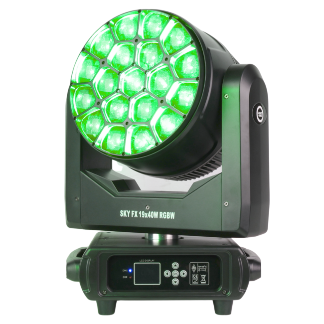 LIGHT4ME SKY FX 19x40W RGBW GŁOWICA RUCHOMA WASH