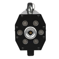 LIGHT4ME FOGUN 1200 GENERATOR WYTWORNICA DYMU MGŁY 1200W KARABIN 6X3W RGB LED PASEK NA RAMIĘ