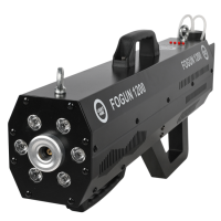 LIGHT4ME FOGUN 1200 GENERATOR WYTWORNICA DYMU MGŁY 1200W KARABIN 6X3W RGB LED PASEK NA RAMIĘ