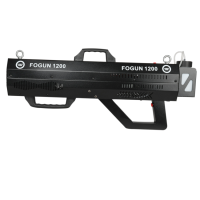 LIGHT4ME FOGUN 1200 GENERATOR WYTWORNICA DYMU MGŁY 1200W KARABIN 6X3W RGB LED PASEK NA RAMIĘ