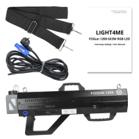 LIGHT4ME FOGUN 1200 GENERATOR WYTWORNICA DYMU MGŁY 1200W KARABIN 6X3W RGB LED PASEK NA RAMIĘ