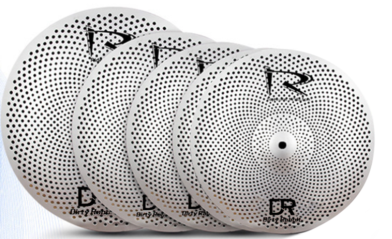 DIRTY RABBIT R-SERIES CICHE TALERZE PERKUSYJNE SILENT ZESTAW TALERZY PERKUSYJNYCH LOW VOLUME