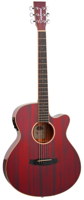 TANGLEWOOD TW4 CE RED CZERWONA GITARA ELEKTROAKUSTYCZNA WINTERLEAF