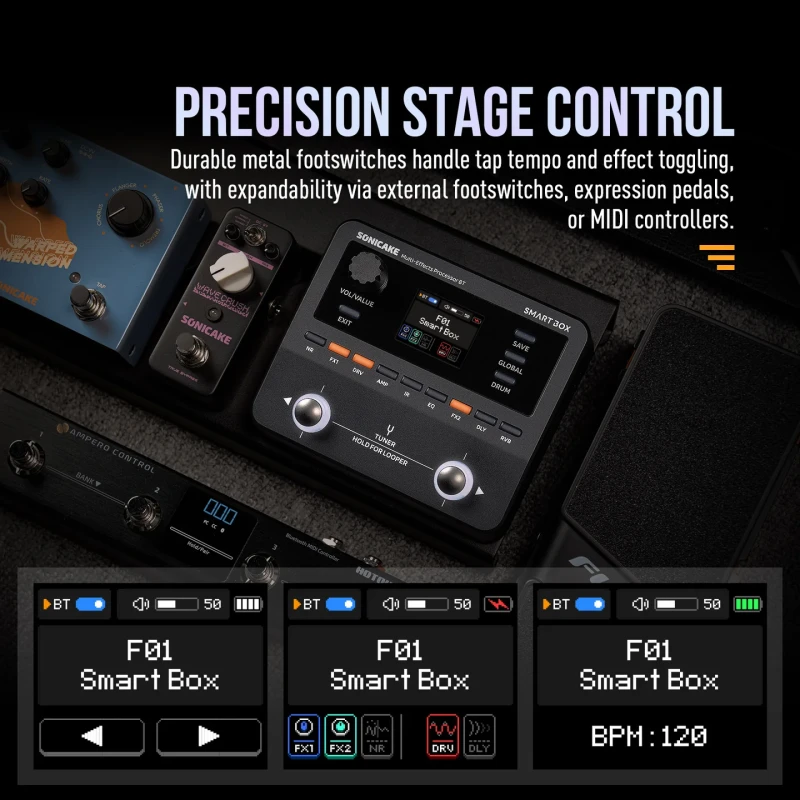 SONICAKE QME-20 SMART BOX MULTIEFEKT GITAROWY PROCESOR