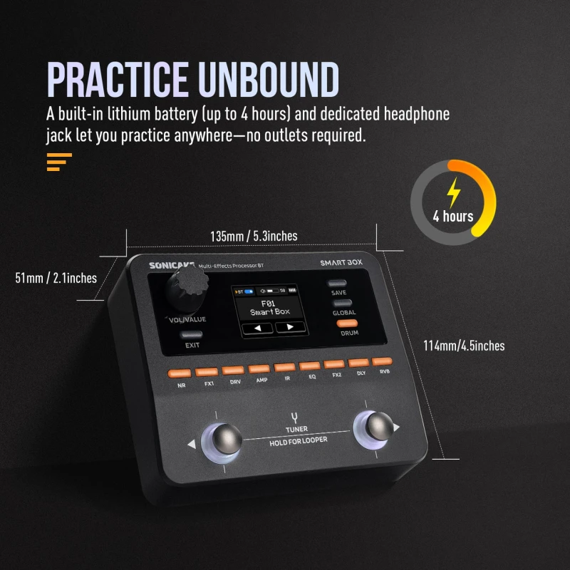 SONICAKE QME-20 SMART BOX MULTIEFEKT GITAROWY PROCESOR