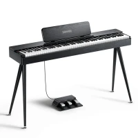DONNER OURA S100 CZARNE PIANINO CYFROWE WAŻONA KLAWIATURA 88 KLAWISZY BLUETOOTH