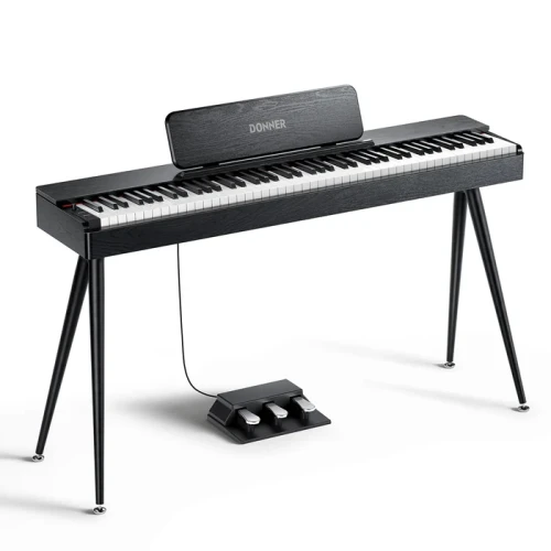 DONNER OURA S100 CZARNE PIANINO CYFROWE WAŻONA KLAWIATURA 88 KLAWISZY BLUETOOTH