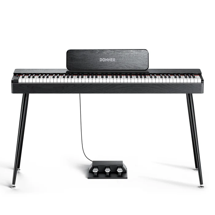 DONNER OURA S100 CZARNE PIANINO CYFROWE WAŻONA KLAWIATURA 88 KLAWISZY BLUETOOTH