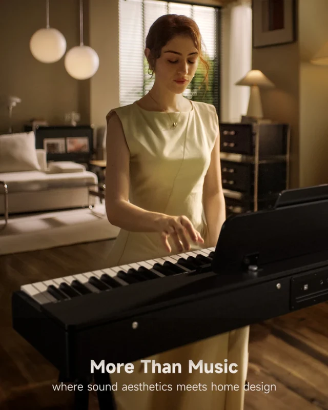 DONNER OURA S100 CZARNE PIANINO CYFROWE WAŻONA KLAWIATURA 88 KLAWISZY BLUETOOTH