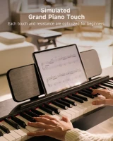 DONNER OURA S100 CZARNE PIANINO CYFROWE WAŻONA KLAWIATURA 88 KLAWISZY BLUETOOTH