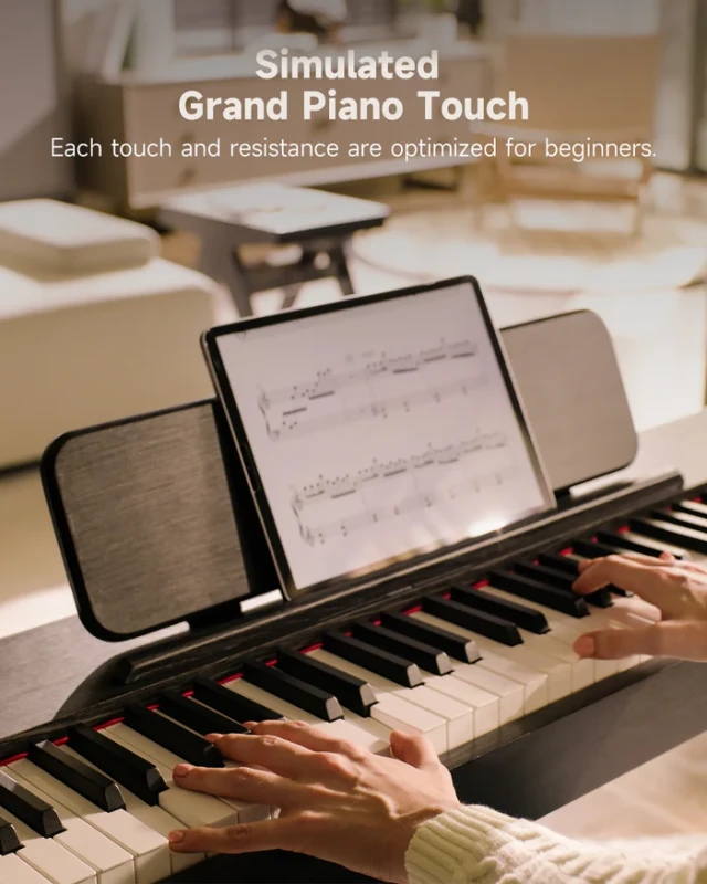DONNER OURA S100 CZARNE PIANINO CYFROWE WAŻONA KLAWIATURA 88 KLAWISZY BLUETOOTH