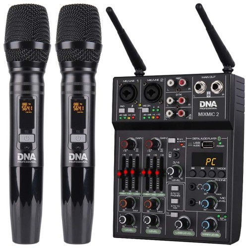 DNA MIXMIC 2 mikser audio USB Bluetooth + 2x mikro