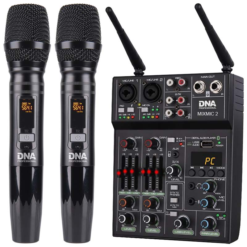 DNA MIXMIC 2 mikser audio USB Bluetooth + 2x mikro