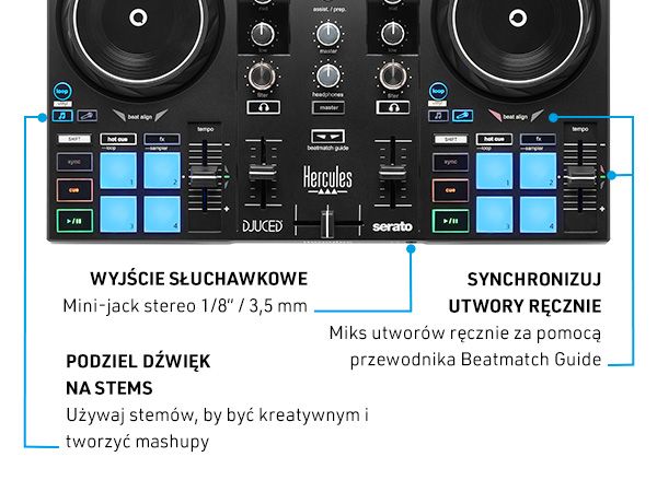 HERCULES DJCONTROL INPULSE 200 MK3 KONTROLER DJ